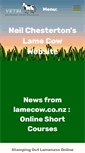 Mobile Screenshot of lamecow.co.nz